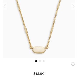 New Kendra Scott Fern Pendant Necklace in Gold